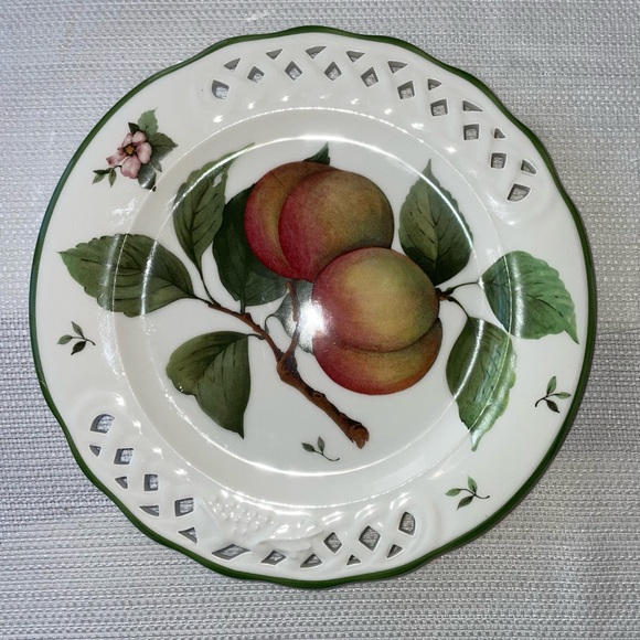 Multimotif Fruit & Flowers, Pierced plate - Picture 4 of 4